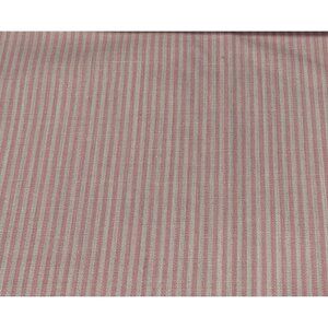 Pink & White Striped Cotton Fabric 44" Wide 1/2 Yard Craft Quilting Sewing Mater